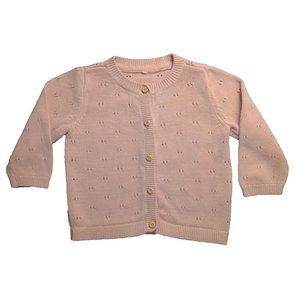 Pale Pink Knit button down Cardigan